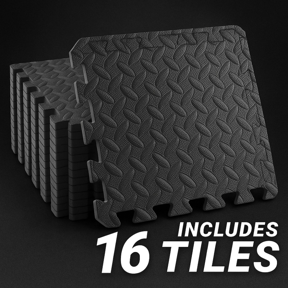 Sports Equipment Supplies - 16 Piece Fitness Yoga Mat Soft