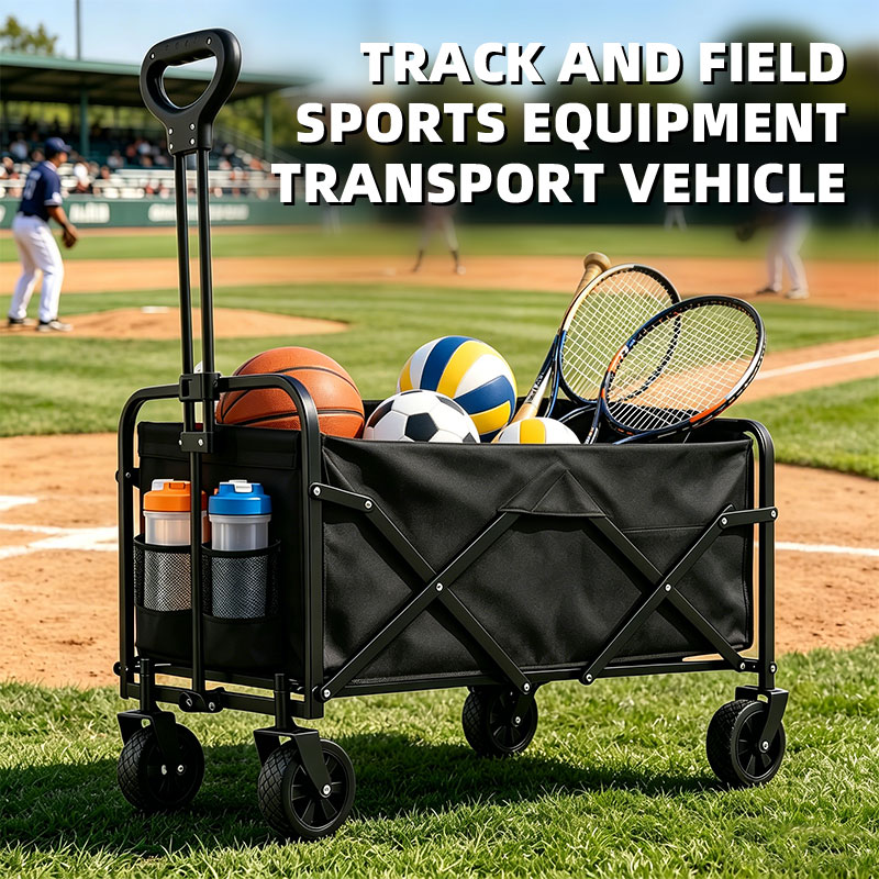 Sports Equipment Outdoor Storage - 5inch Tire Folding Camping Outdoor Handcart