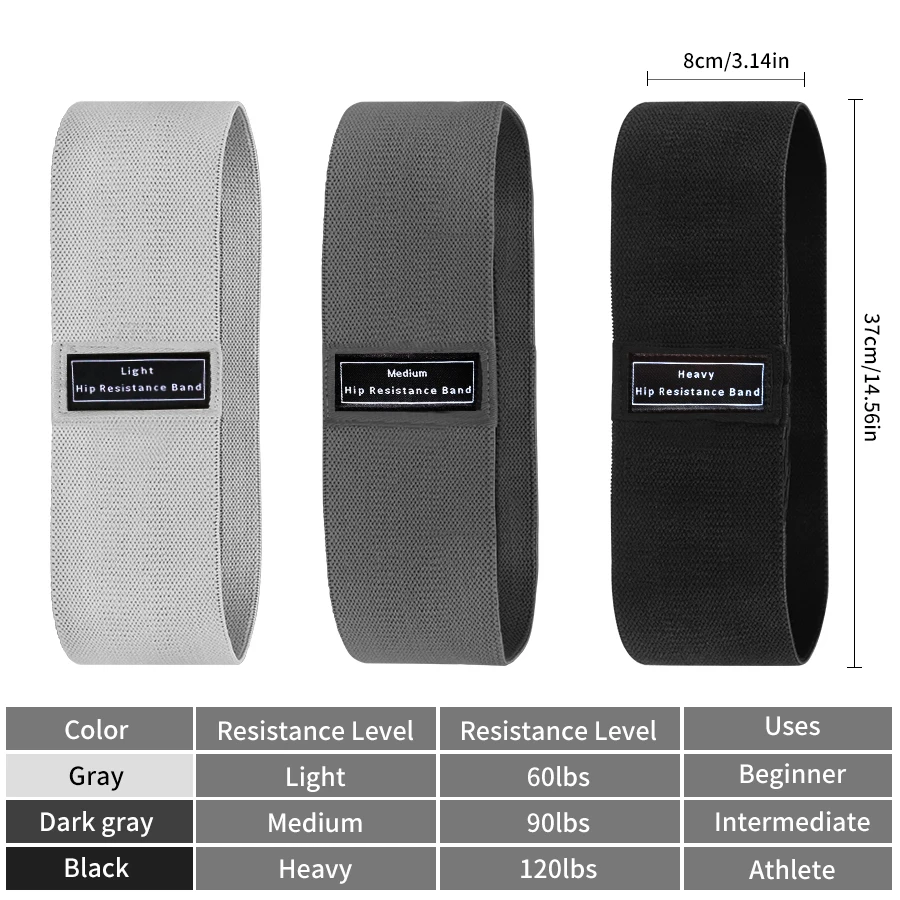 Sports Equipment Supplies - Fabric Resistance Hip Booty Bands Glute