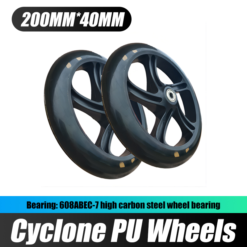 ‌2 x 8-inch (200mm) matte PU w - Sports Equipment Cart reseña y precio