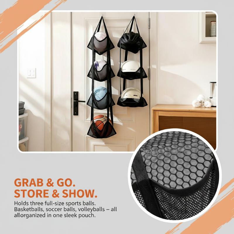 Wall Mounted Basketball Storag - Sports Equipment Garage Organizer reseña y precio
