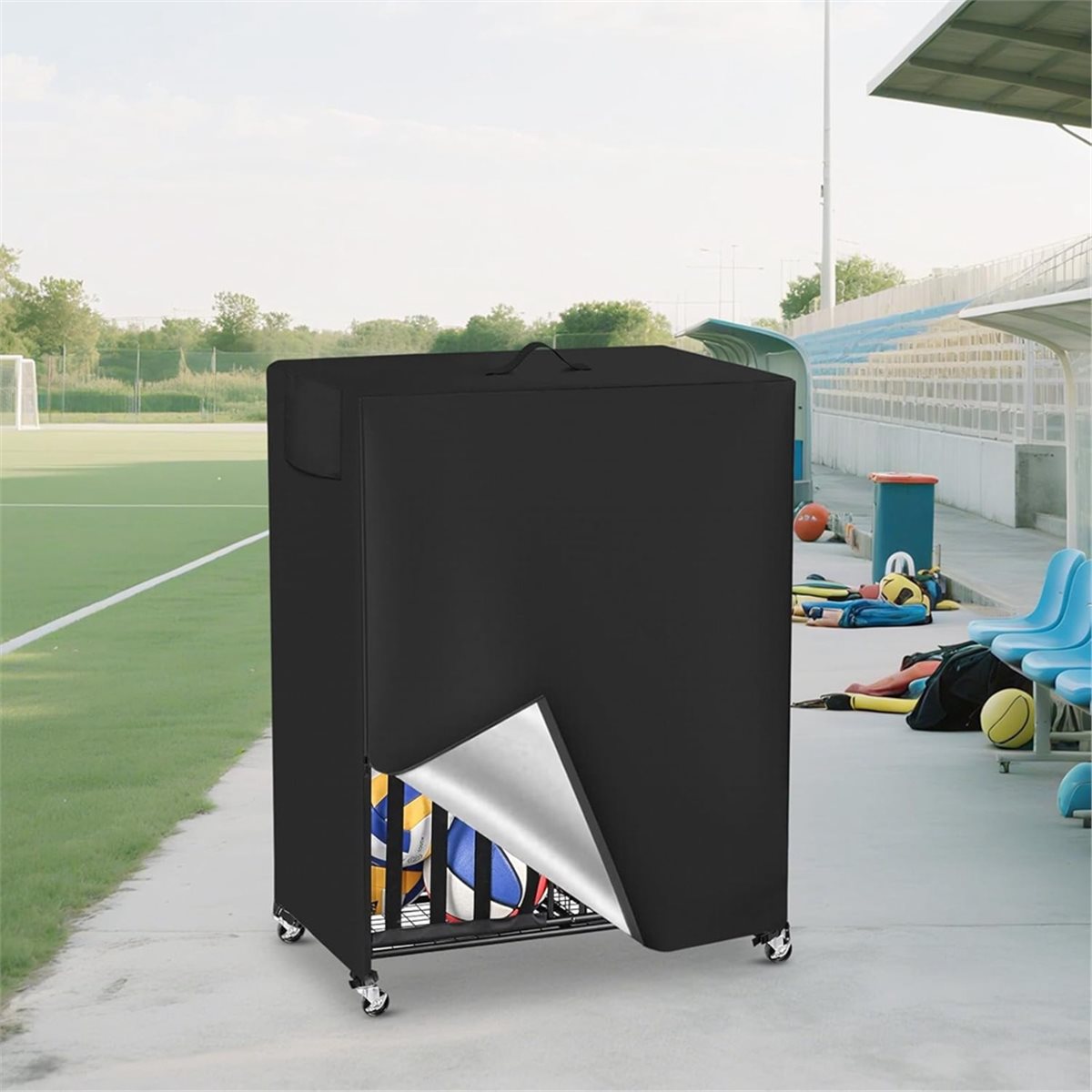 Basketball Rack Cover Garage S - Sports Equipment Garage Organizer reseña y precio