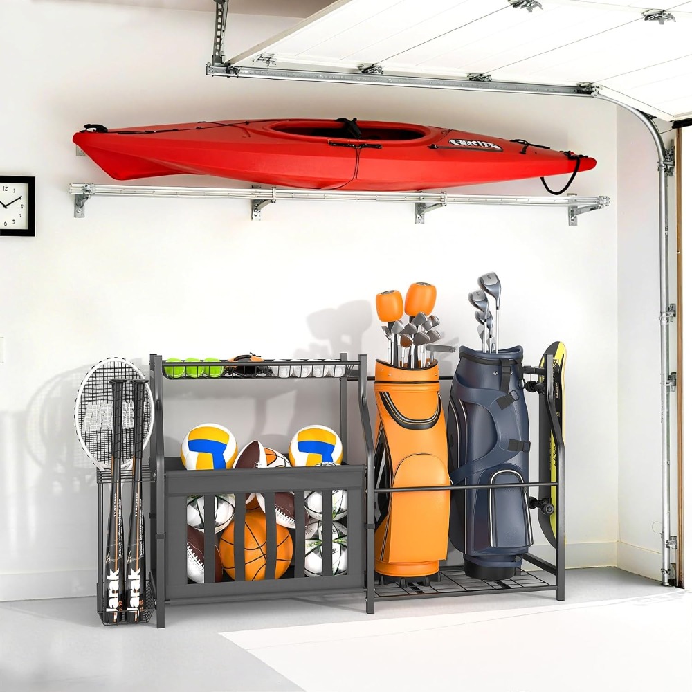 Garage Sports Equipment Organi - Sports Equipment Garage Organizer reseña y precio