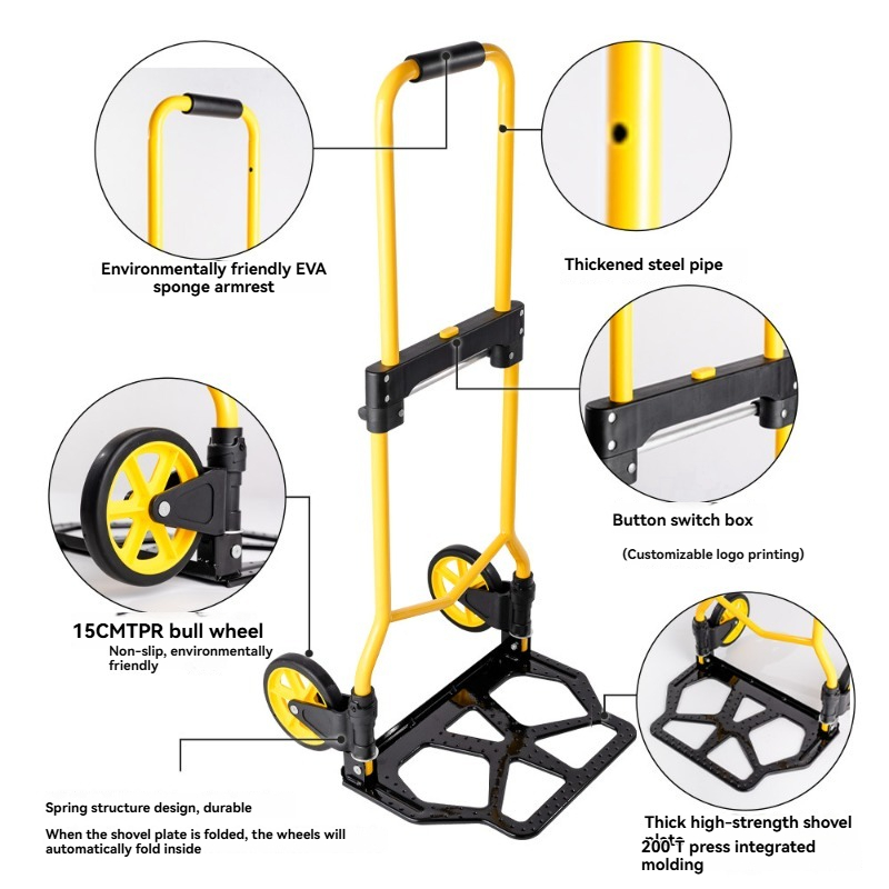 Folding Hand Truck Portable,Li - Sports Equipment Cart reseña y precio