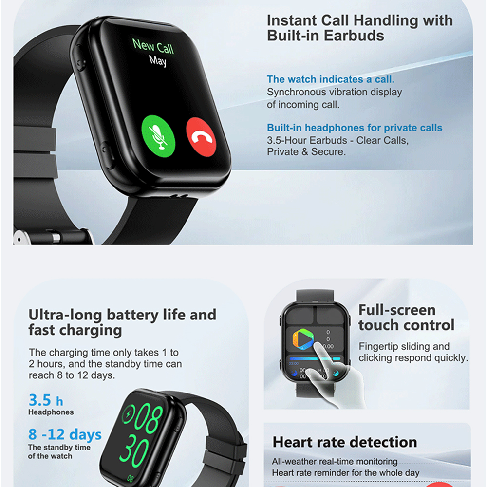 Waterproof Smartwatch 2 En 1 E - Sports Equipment In Spanish reseña y precio