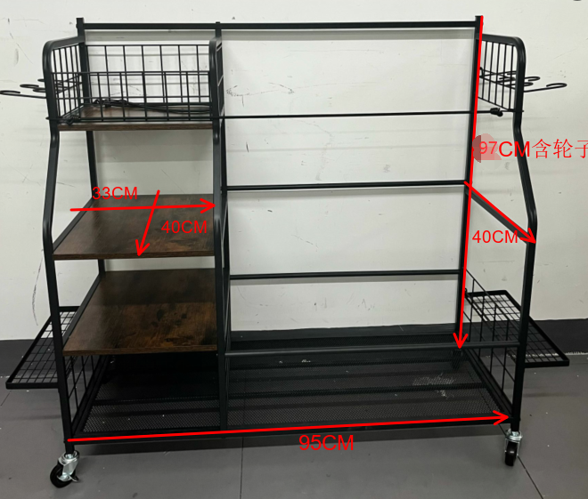 Rolling Golf Storage Rack Gara - Sports Equipment Garage Organizer reseña y precio