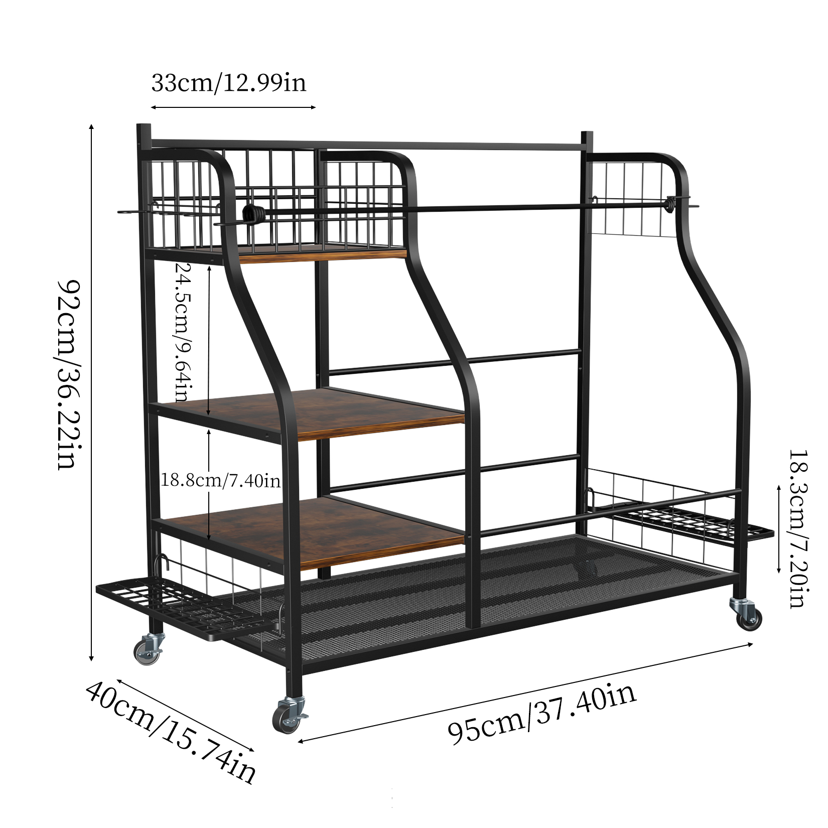 Rolling Golf Storage Rack Gara - Sports Equipment Garage Organizer reseña y precio