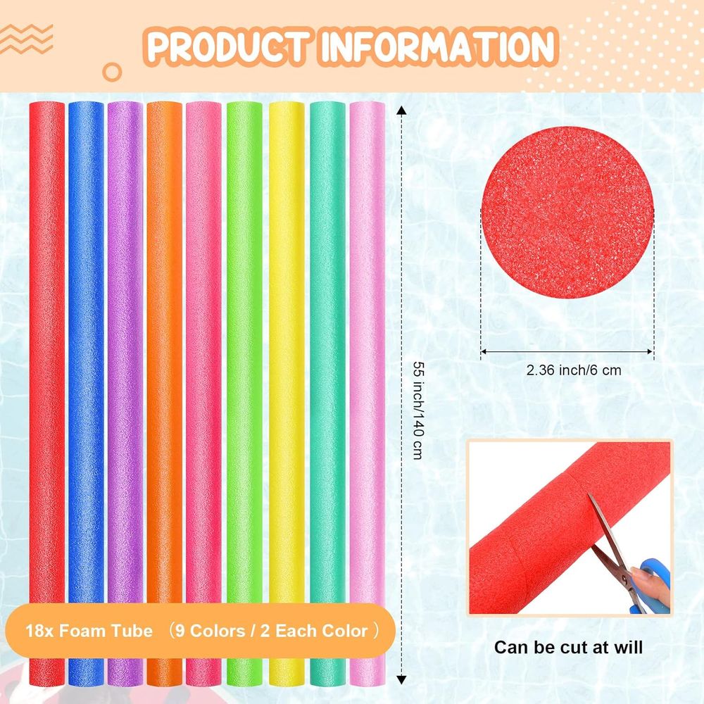 55-Inch Jumbo Foam Pool Noodle - Foam Pool Noodle reseña y precio