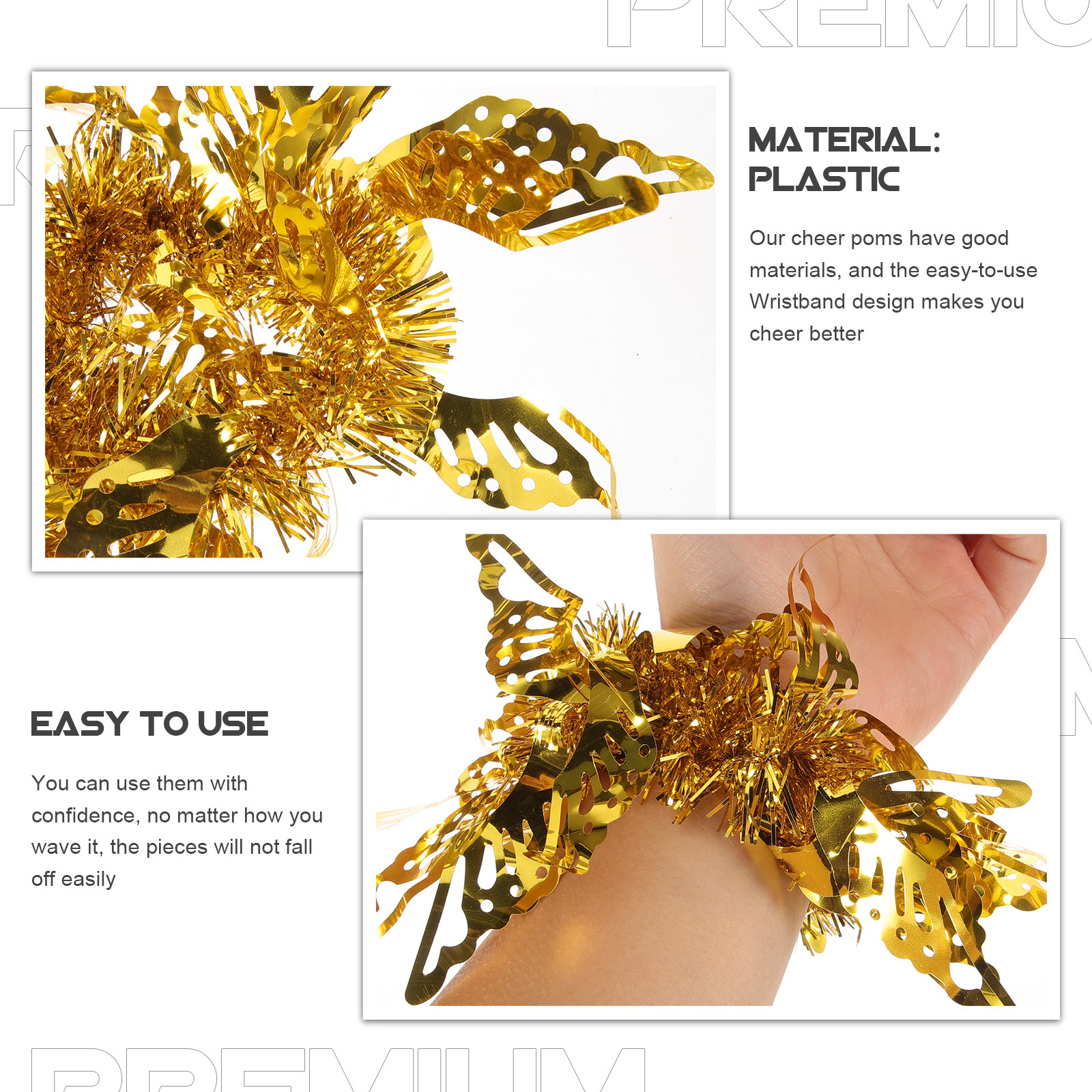 8Pcs Compact Pom Poms Cheerlea - Cheerleading Pom Pom reseña y precio
