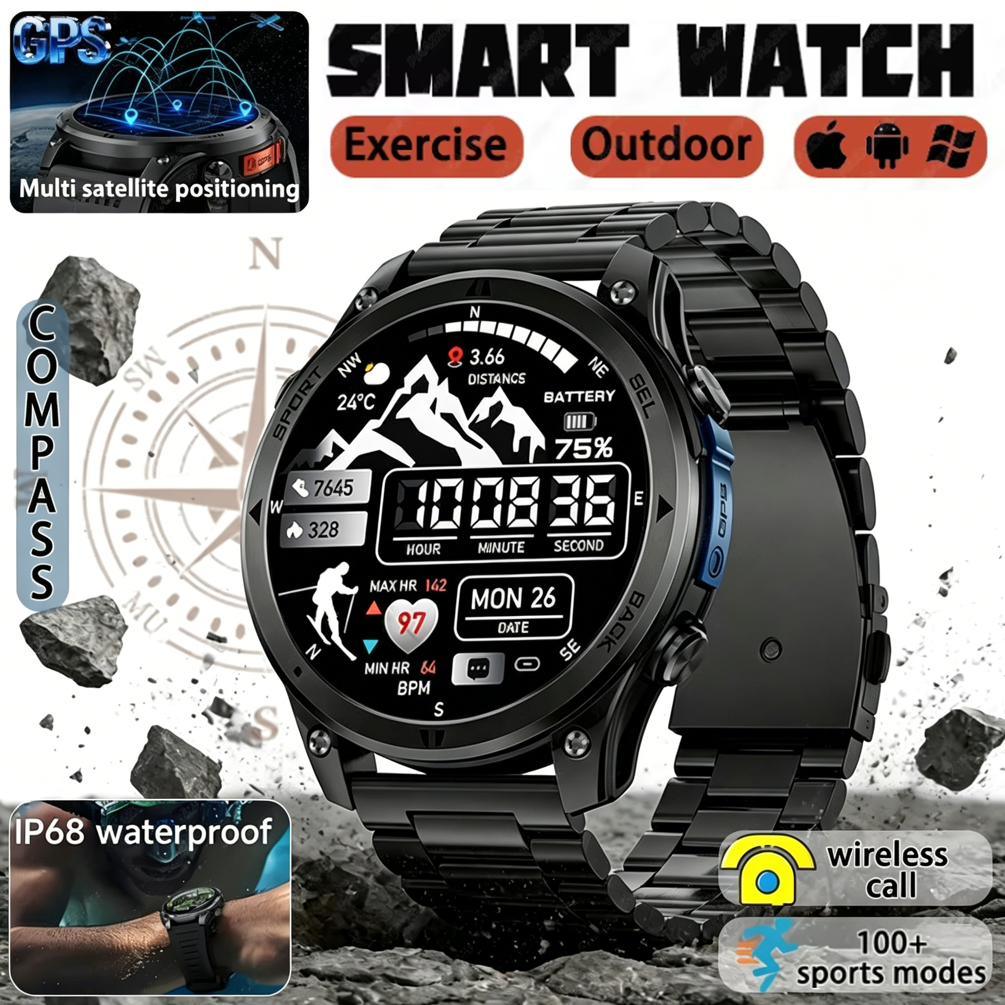 Hot New GPS smartwatch for 202 - Sports Equipment In Spanish reseña y precio