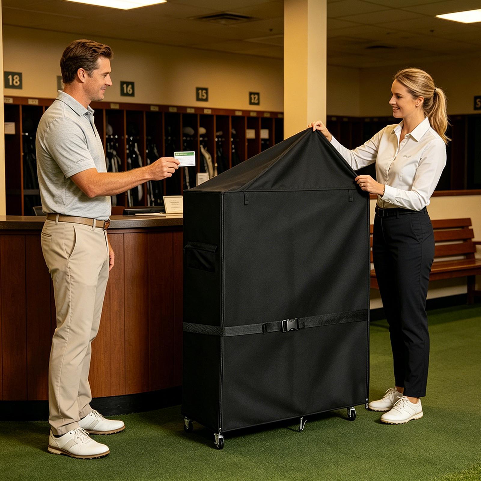 Golf Bag Stand Covers Oxford D - Sports Equipment Garage Organizer reseña y precio