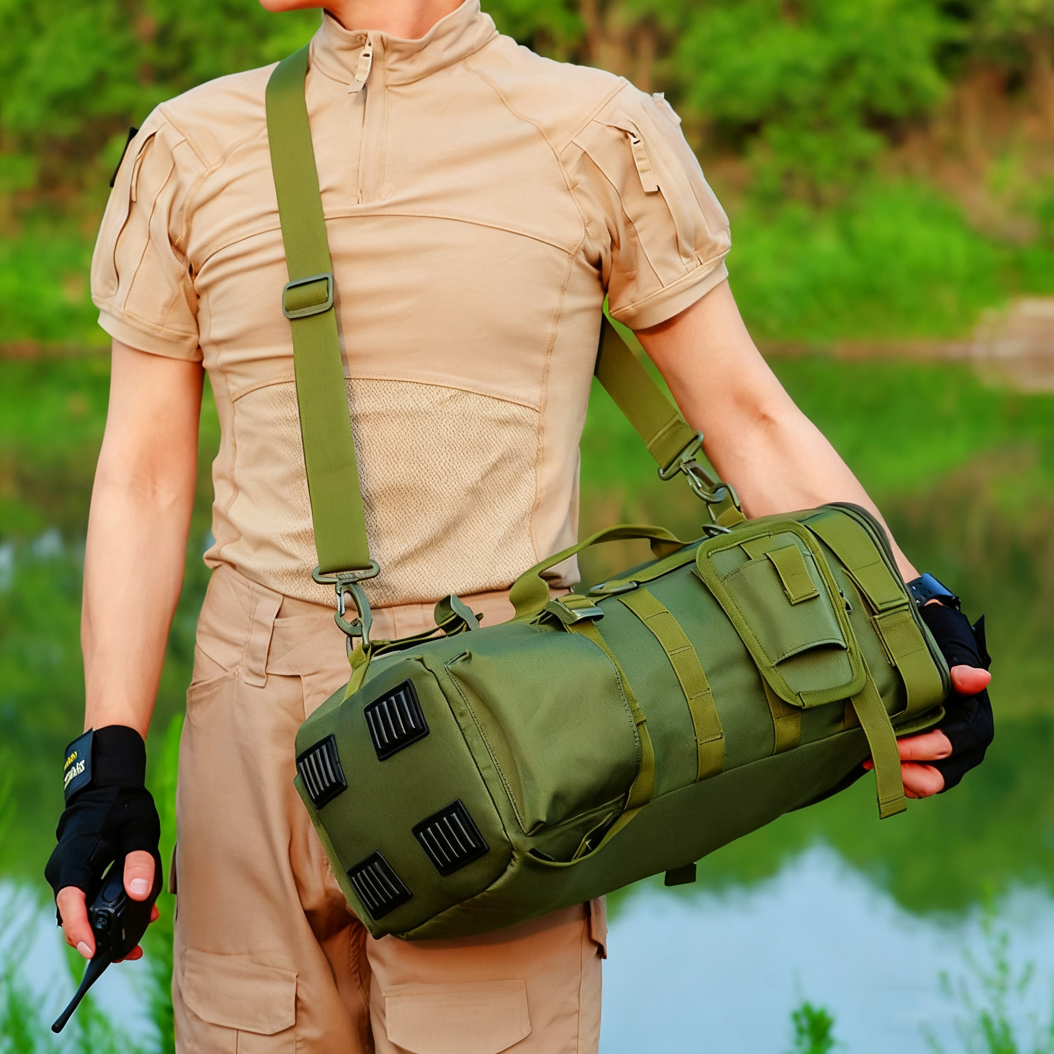 Multifunctional Fishing Backpa - Sports Equipment Outdoor Storage reseña y precio