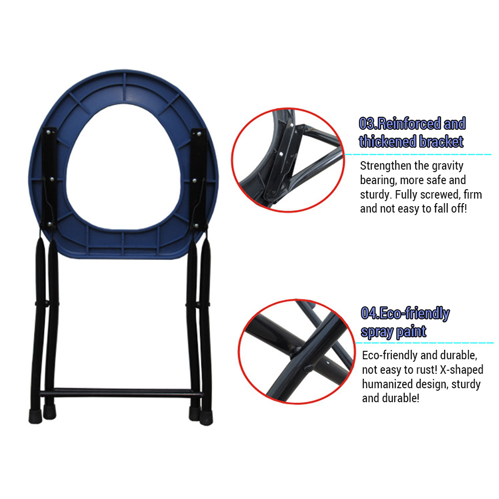 Folding Toilet Seat Portable O - Sports Equipment Cart reseña y precio