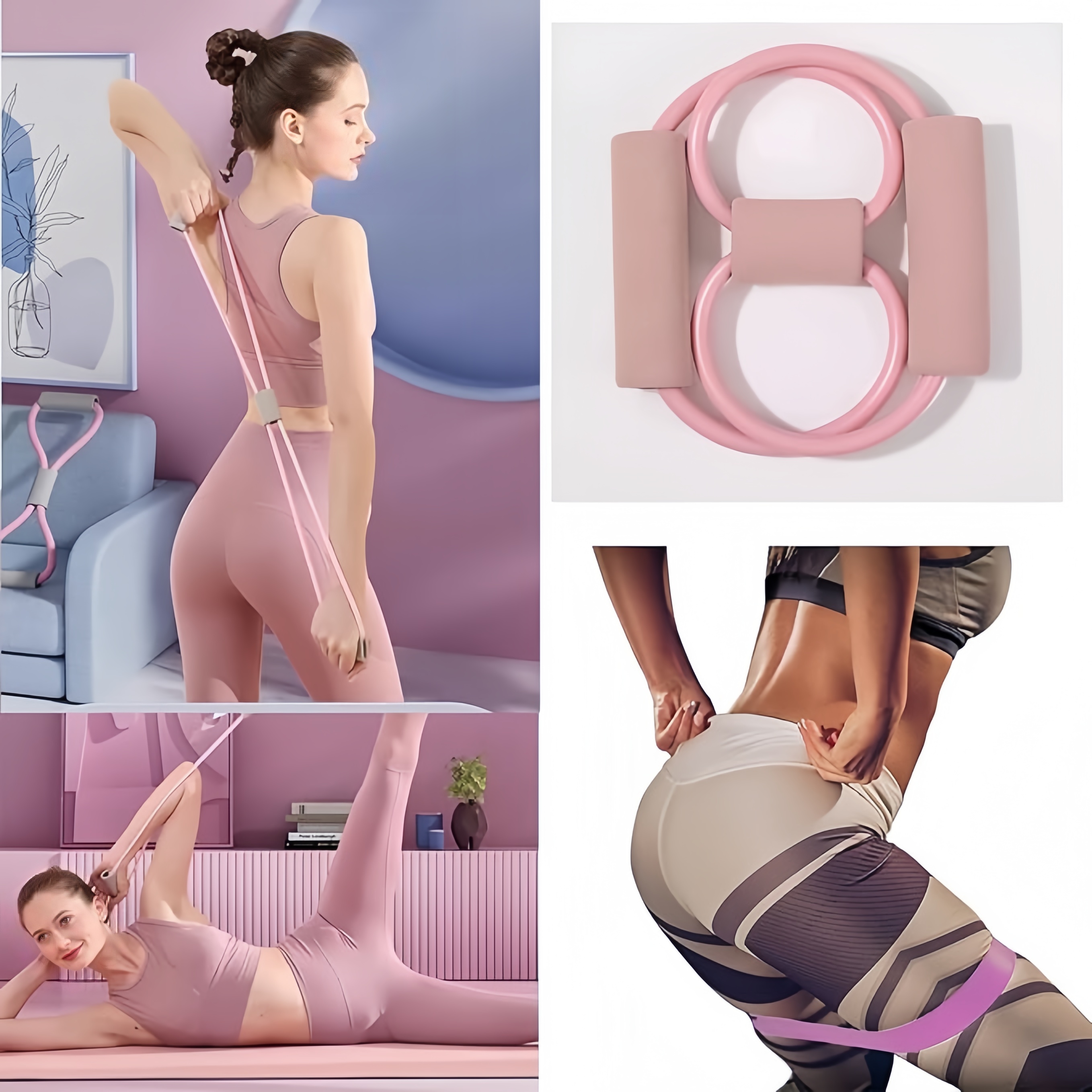 10-Piece Pilates Loops Yoga Ki - Sports Equipment Supplies reseña y precio