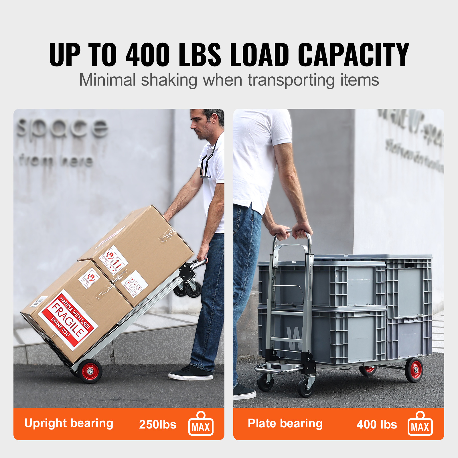 SucceBuy 400 lbs Folding Hand  - Sports Equipment Cart reseña y precio