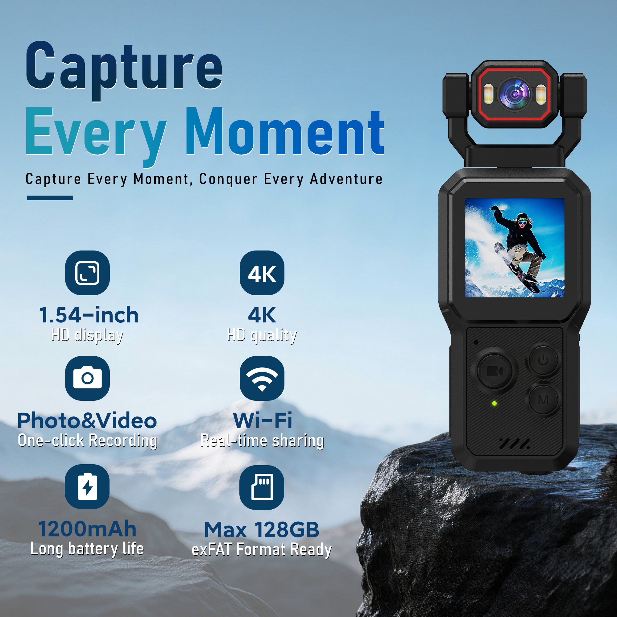 4K Sports Camera Equipped With - Sports Equipment In Spanish reseña y precio