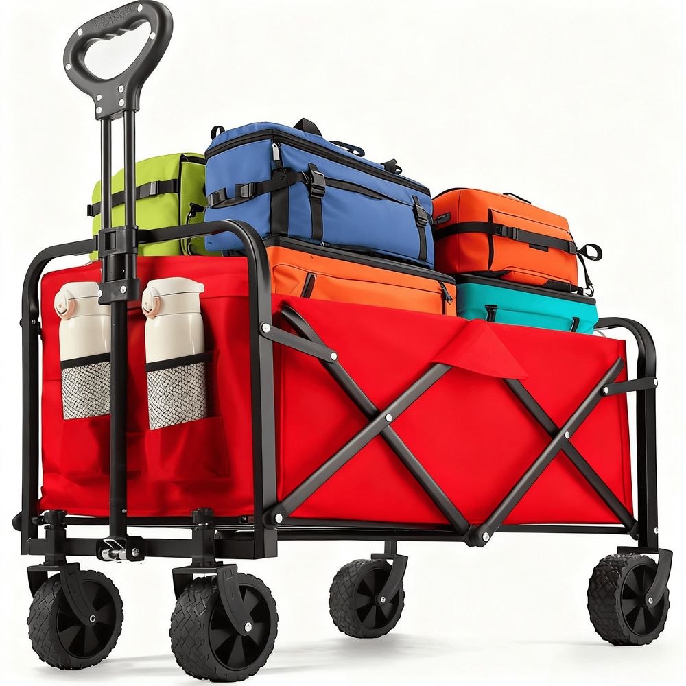 Wagon AllTerrain HeavyDuty Fol - Sports Equipment Cart reseña y precio