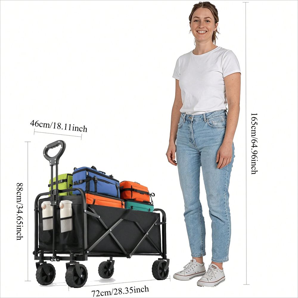 Wagon AllTerrain HeavyDuty Fol - Sports Equipment Cart reseña y precio