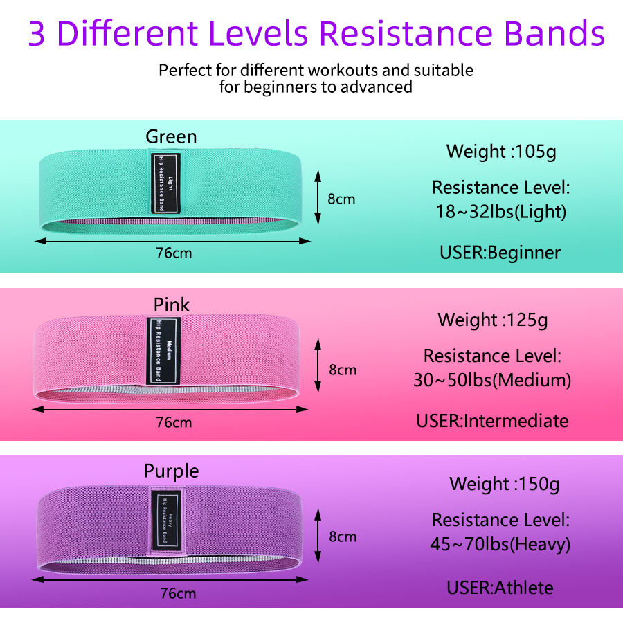 Fabric Resistance Hip Booty Ba - Sports Equipment Supplies reseña y precio