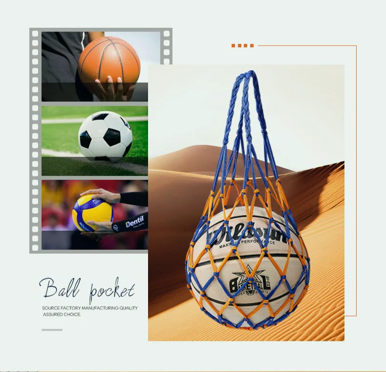 1PC Football Net Bag Nylon Bol - Sports Equipment Outdoor Storage reseña y precio
