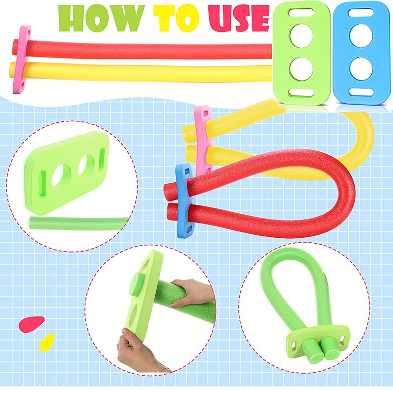 With 2 Cross Holes Swim Noodle - Foam Pool Noodle reseña y precio