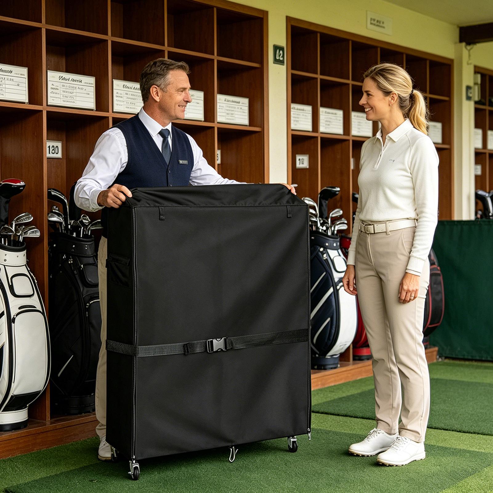 Golf Bag Storage Cover Oxford  - Sports Equipment Garage Organizer reseña y precio