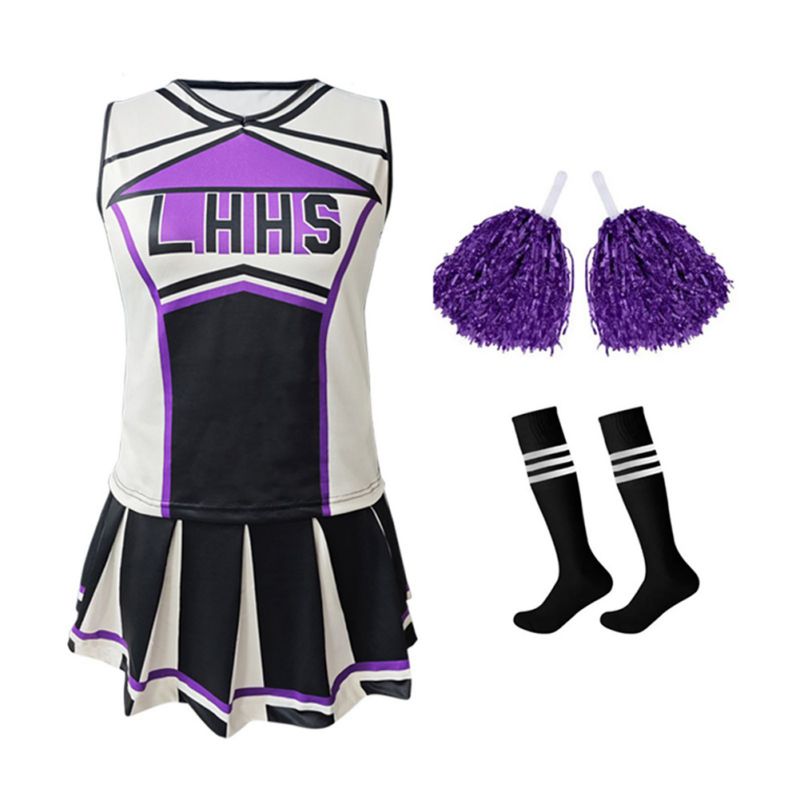 Women's Cheerleader Costume Un - Cheerleading Pom Pom reseña y precio