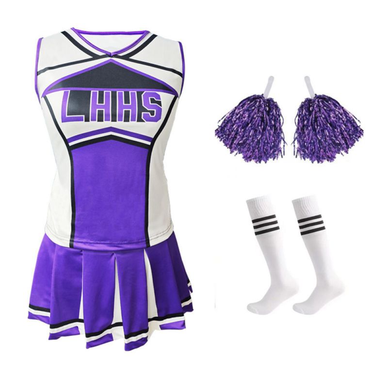 Women's Cheerleader Costume Un - Cheerleading Pom Pom reseña y precio