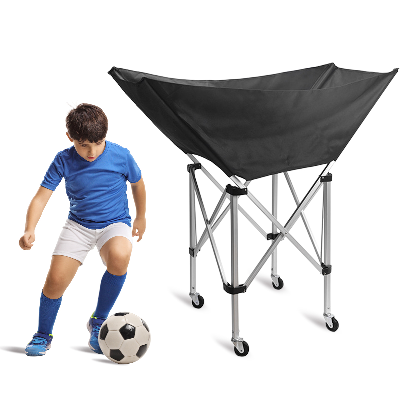 Collapsible Hammock Ball Cart  - Sports Equipment Garage Organizer reseña y precio