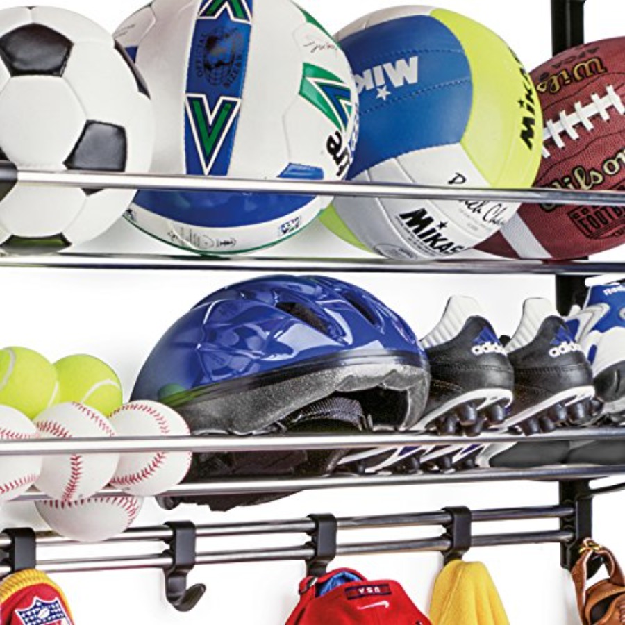 ® Garage Sports Equipment Orga - Sports Equipment Garage Organizer reseña y precio