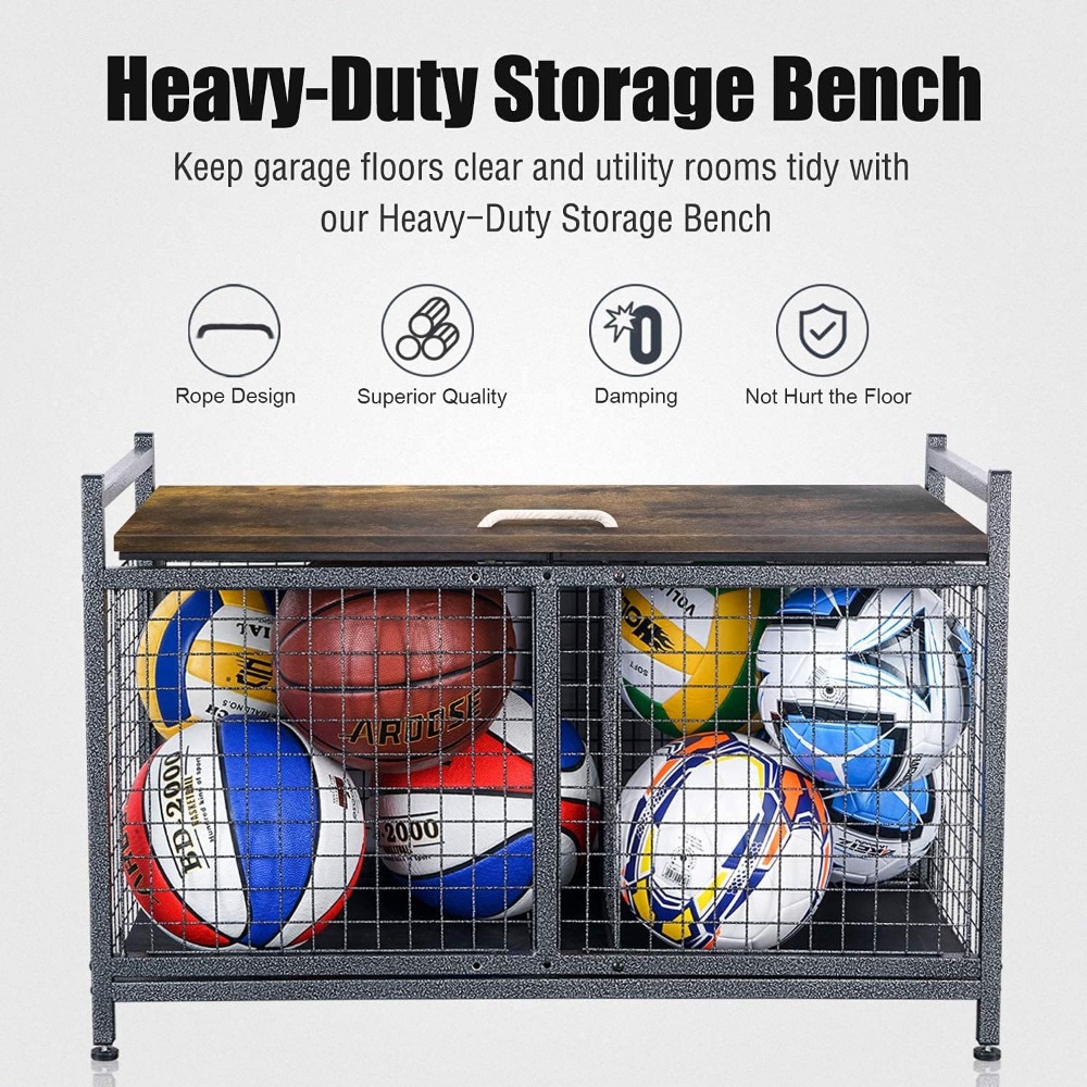 Rolling Ball Storage Cart, Spo - Sports Equipment Garage Organizer reseña y precio