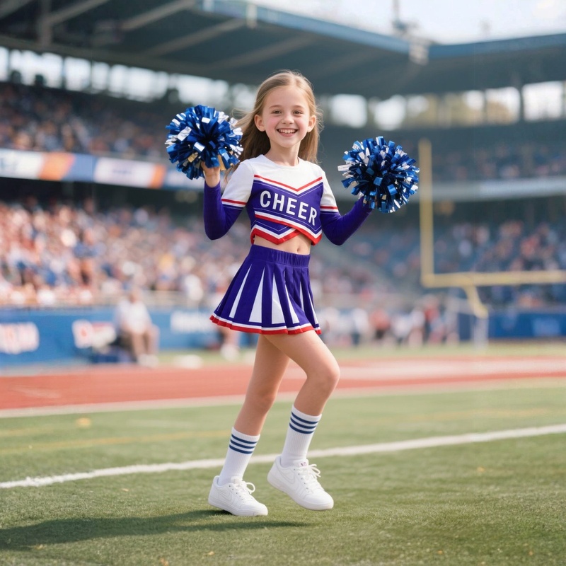 Girls Cheerleader Costume Bask - Cheerleading Pom Pom reseña y precio