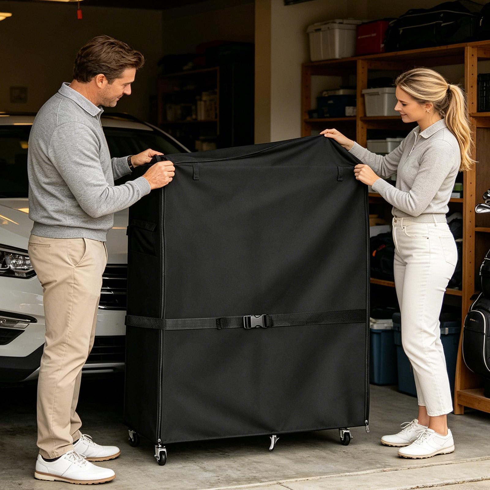 Golf Bag Storage Rack Cover Ox - Sports Equipment Garage Organizer reseña y precio