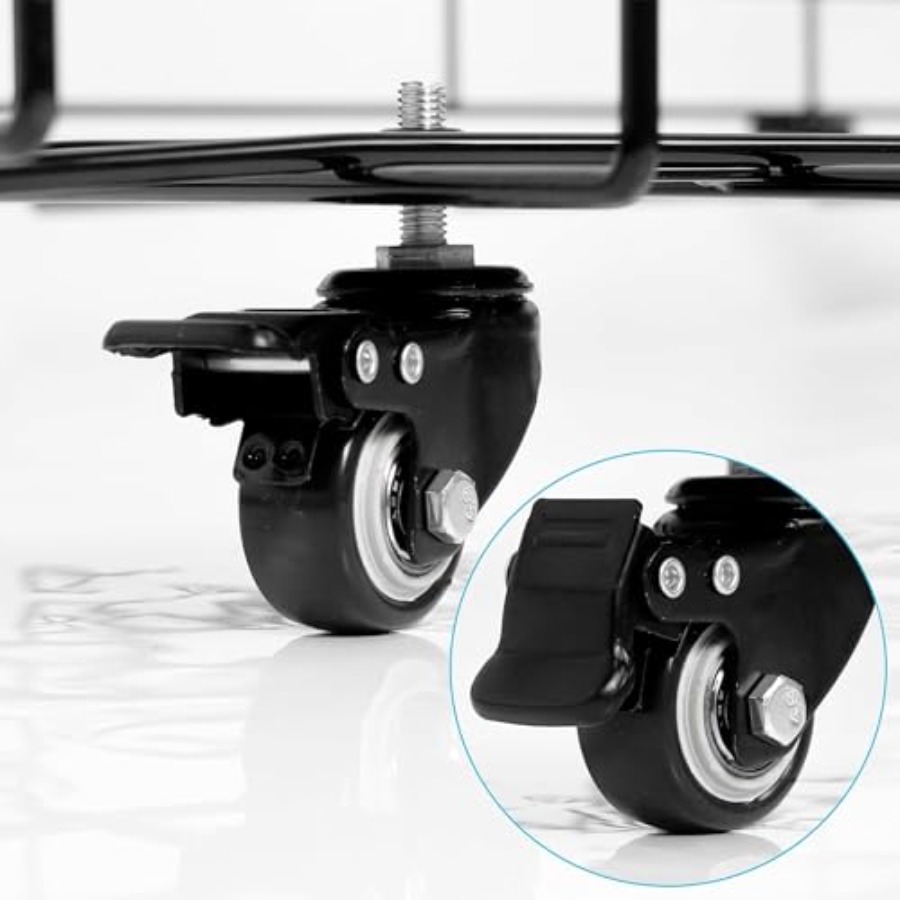 Heavy-Duty Folding Ball Cart w - Sports Equipment Cart reseña y precio