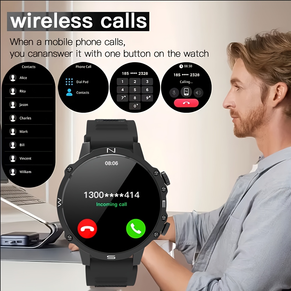 Men's Smartwatch, for iPhone a - Sports Equipment In Spanish reseña y precio