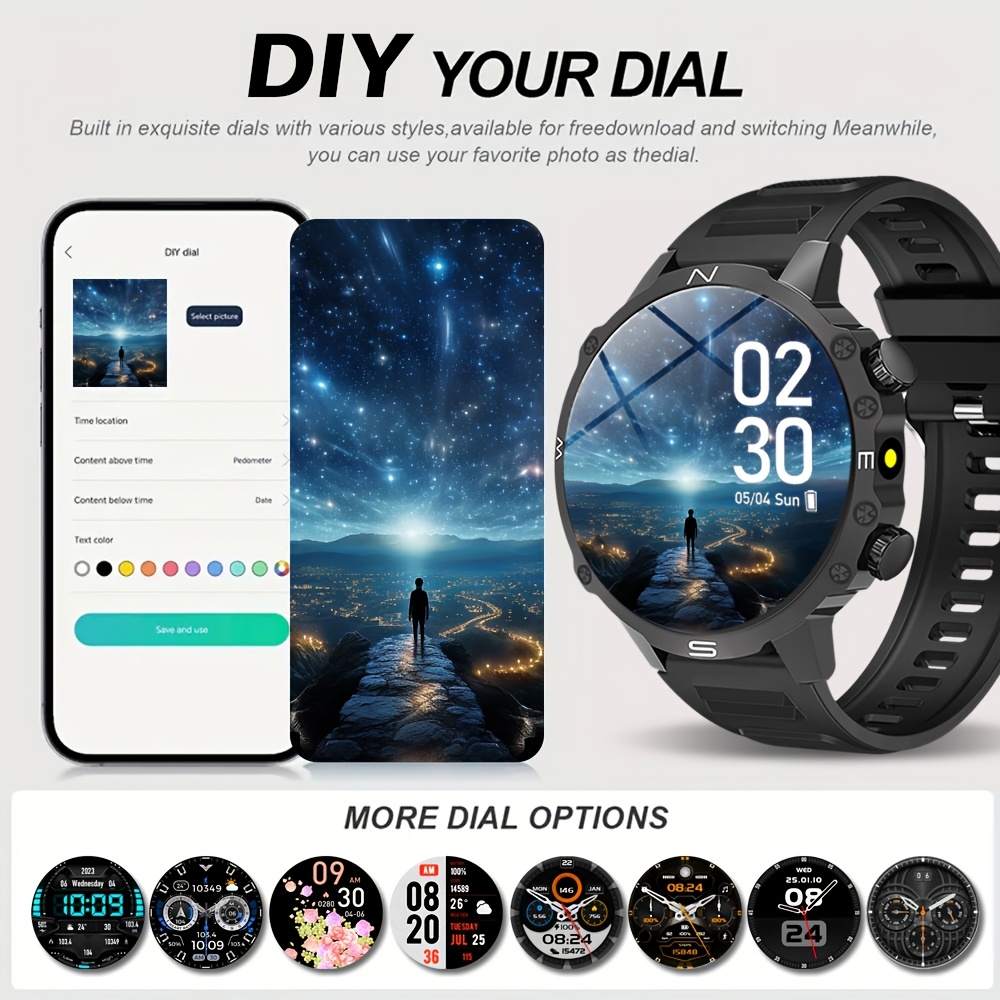 Men's Smartwatch, for iPhone a - Sports Equipment In Spanish reseña y precio