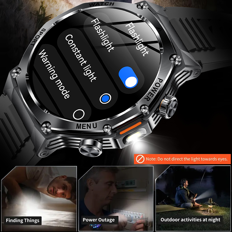 Tactical Style Smart Watch LED - Sports Equipment In Spanish reseña y precio
