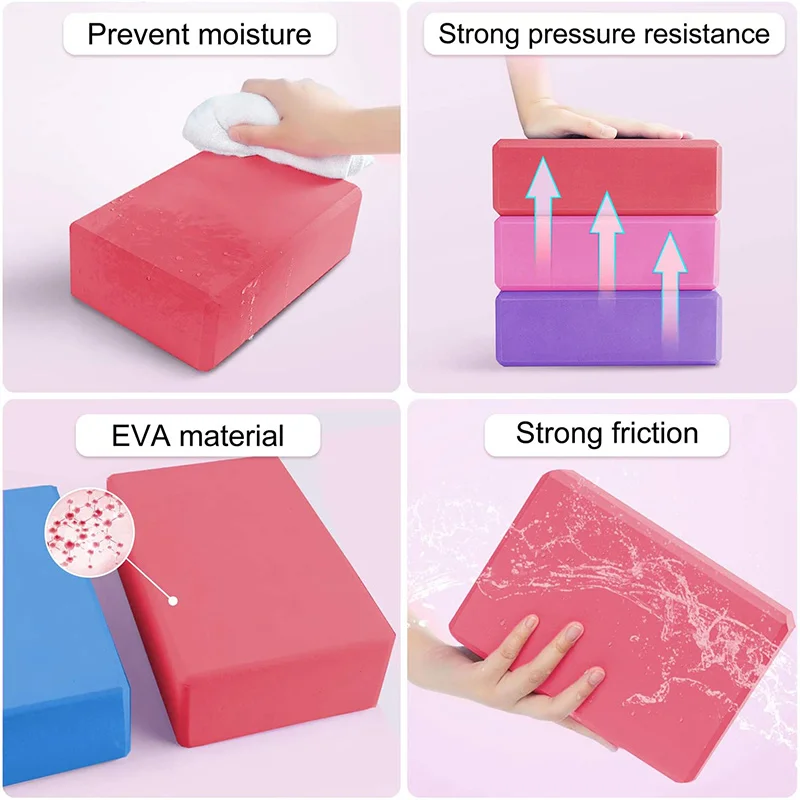 Yoga Building Blocks Cubes Pil - Sports Equipment Supplies reseña y precio