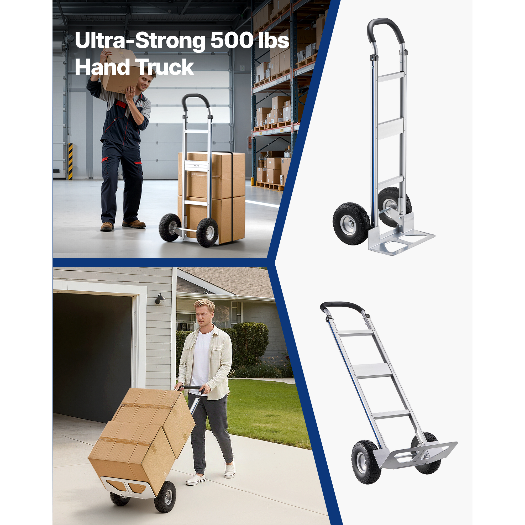 SucceBuy 500LBS Hand Truck Dol - Sports Equipment Cart reseña y precio